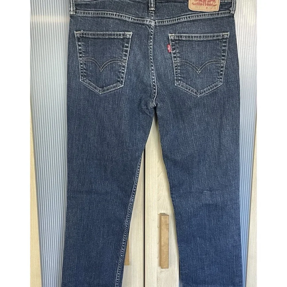 Levi's 511‎  Mens Jeans 32 X 30 Blue Denim Slim Casual Western Streetwear
